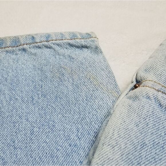 VINTAGE Levi's 560 Orange Tab Light Wash Jeans 18 - Picture 8 of 12